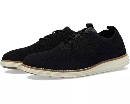 Оксфорды Cole Haan Originalgrand Stitchlite Wing Tip Oxford, цвет Black/Ivory