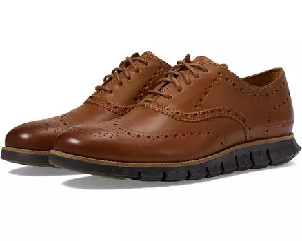 Оксфорды Cole Haan Zerogrand Wing Tip, цвет British Tan Leather/Java