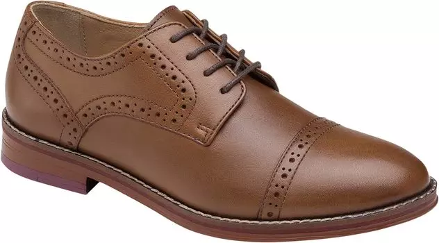 Оксфорды Conard Cap Toe Johnston & Murphy, цвет Tan Full Grain
