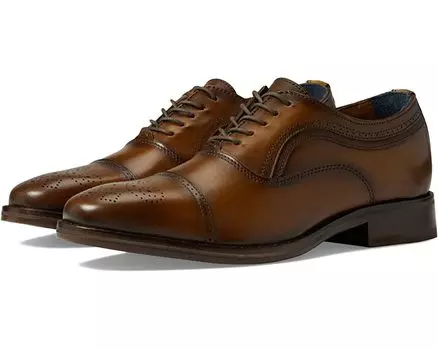 Оксфорды Danridge Cap Toe Johnston &amp; Murphy, загар с полным зерном