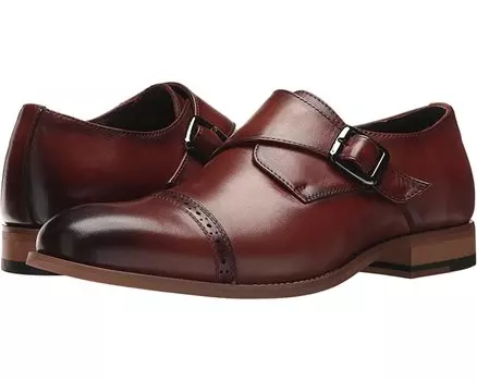 Оксфорды Desmond Cap-Toe Monk-Strap Loafer Stacy Adams, коньяк