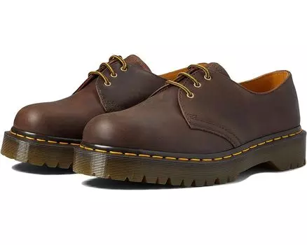 Оксфорды Dr. Martens 1461 Bex, цвет Dark Brown Crazy Horse