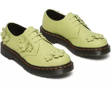 Оксфорды Dr. Martens 1461 Flower, цвет Lime Green