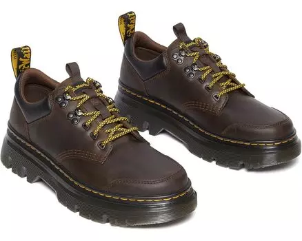 Оксфорды Dr. Martens Tarik Lo Leather, цвет Dark Brown Crazy Horse