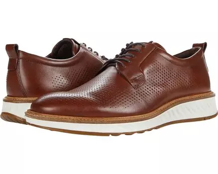 Оксфорды ECCO ST.1 Hybrid Dress Perforated, цвет Cognac Full Grain Leather