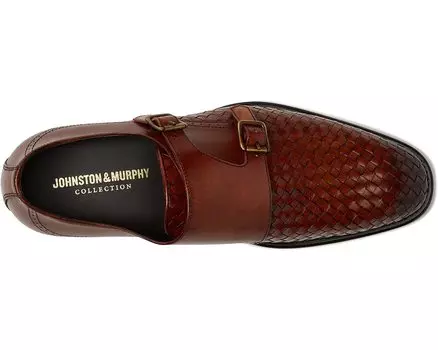 Оксфорды Ellsworth Woven Double Buckle Johnston &amp; Murphy Collection, коричневый