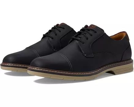 Оксфорды Florsheim Norwalk Cap Toe, цвет Black Crazy Horse