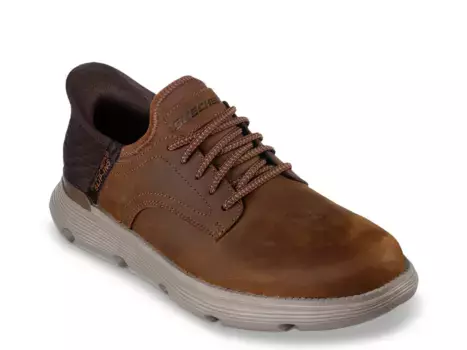 Оксфорды Hands Free Slip-Ins Garza Gervin Oxford Skechers, темно-коричневый