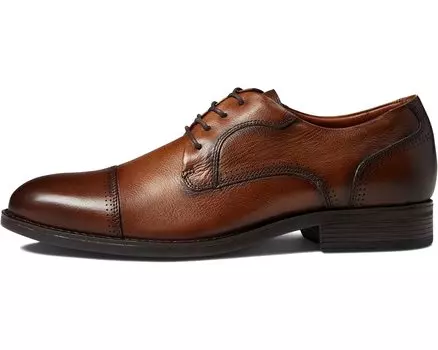 Оксфорды Hawthorn Cap Toe Johnston & Murphy, полное зерно tan tumbled