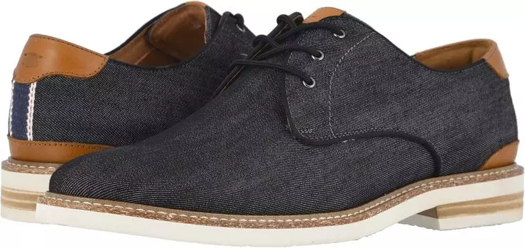 Оксфорды Highland Canvas Plain Toe Oxford Florsheim, цвет Blalck Canvas/White Sole