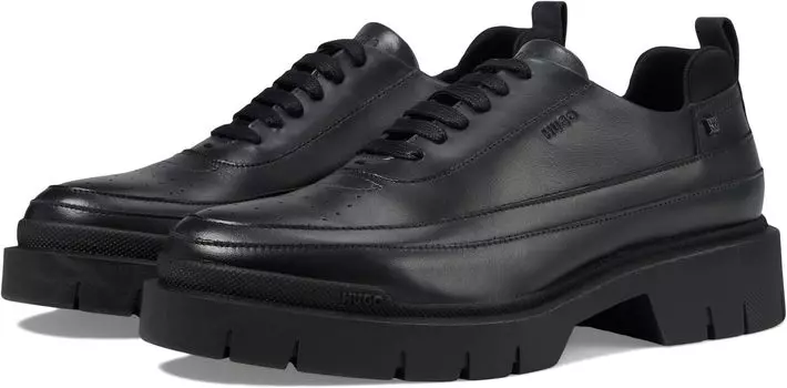 Оксфорды HUGO Denzel Platform Oxford Shoes, цвет Dark Charcoal Grey