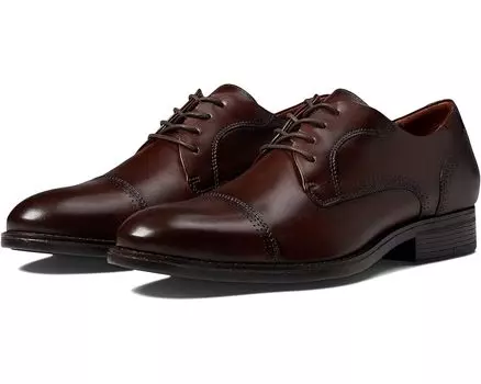Оксфорды Johnston & Murphy Hawthorn Cap Toe, цвет Mahogany Full Grain