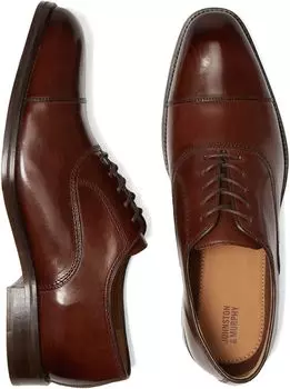 Оксфорды Meade Cap Toe Johnston & Murphy, цвет Mahogany Italian Calfskin