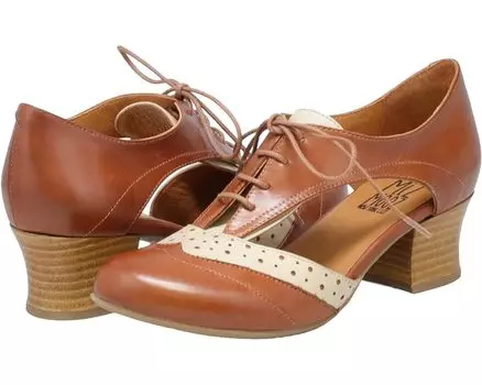 Оксфорды Miz Mooz Fleur, цвет Brandy/Cream