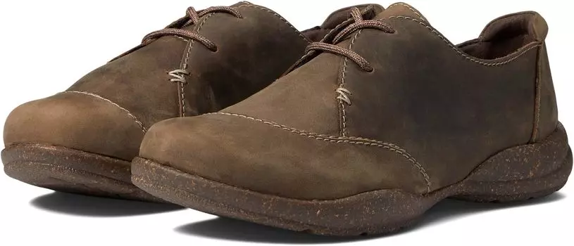 Оксфорды Roseville Rio Clarks, цвет Dark Taupe Leather