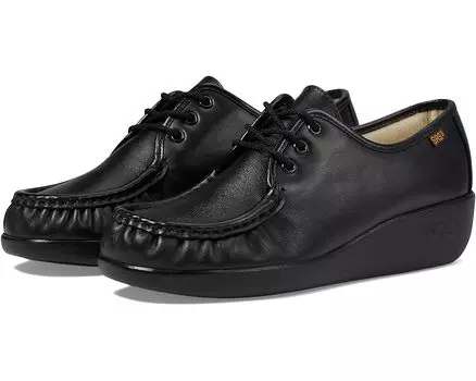Оксфорды SAS Bounce Lace Up Comfort Moc, черный