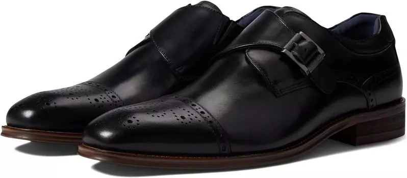 Оксфорды Stacy Adams Mathis Cap Toe Monk Strap, черный