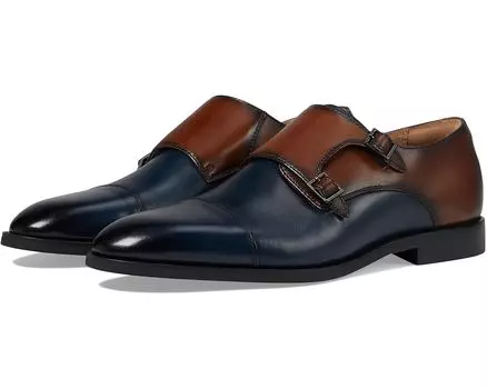 Оксфорды Stacy Adams Raythorne Cap Toe Double Monk, цвет Navy/Brown