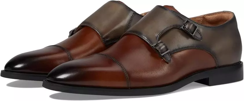 Оксфорды Stacy Adams Raythorne Cap Toe Double Monk, цвет Brown/Gray