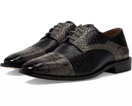 Оксфорды Stacy Adams Tedesco Cap Toe, цвет Gray/Black