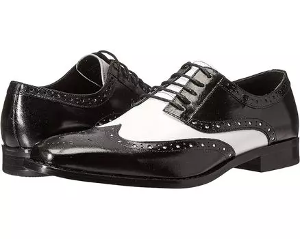 Оксфорды Stacy Adams Tinsley Wingtip, цвет Black/White