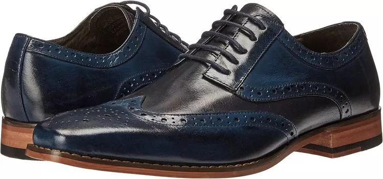 Оксфорды Stacy Adams Tinsley Wingtip Oxford, цвет Cobalt/Navy