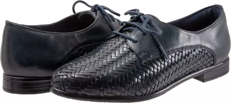Оксфорды Trotters Lizzie Herringbone, темно-синий