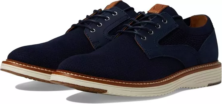Оксфорды Upton Knit Plain Toe Johnston & Murphy, цвет Navy Knit