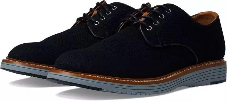 Оксфорды Upton Knit Wing Tip Johnston & Murphy, цвет Black Knit