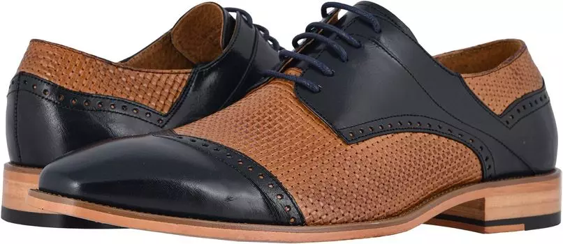 Оксфорды Vilas Cap Toe Oxford Stacy Adams, цвет Navy/Tan