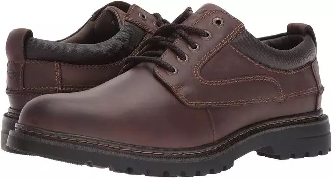 Оксфорды Warden Plain Toe Oxford Dockers, цвет Red/Brown Soft Oiled Crazyhorse