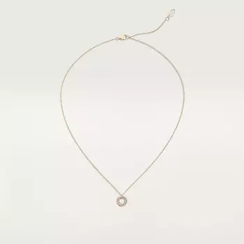 Ожерелье Cartier Pendentif Trinity, pav, белое золото