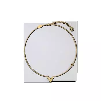 Ожерелье Essential V Louis Vuitton, золотой