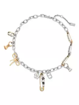 Ожерелье «Grunge Glam Charm» MARC JACOBS, серебяный