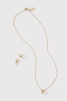 Ожерелье и серьги Coach, золото