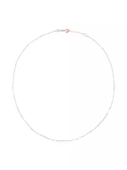 Ожерелье из белого 18-каратного розового золота с бусинами Gigi Clozeau, белый
