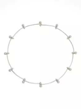 Ожерелье из бисера JIL SANDER, серебяный