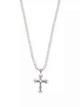 Ожерелье из бисера «Крест Флери» Emanuele Bicocchi, серебяный