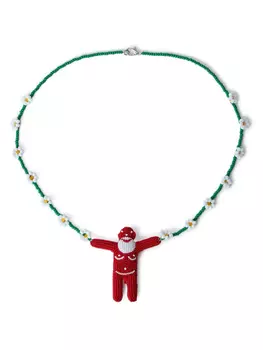 Ожерелье из бисера Walter Van Beirendonck, зеленый