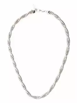 Ожерелье из двойной веревки «Марина» Missoma, серебяный