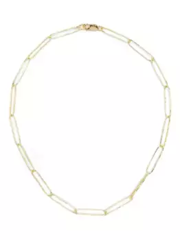 Ожерелье из кованого золота 18 карат с коваными звеньями Wouters & Hendrix Gold, золотой