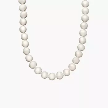 Ожерелье из нити пресноводного культивированного жемчуга 24 дюйма из 14-каратного белого золота (6-6,5 мм) Blue Nile