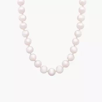 Ожерелье из нити пресноводного культивированного жемчуга 20 дюймов из 14-каратного белого золота (7,0-7,5 мм) Blue Nile