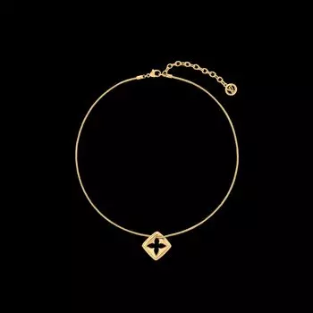 Ожерелье из паффиграма Louis Vuitton, золотой