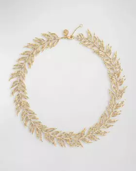 Ожерелье из пальмовых листьев Anabel Aram Jewelry, цвет Gold