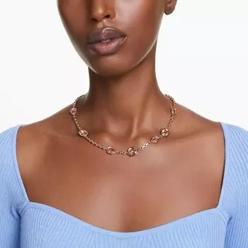 Ожерелье из янтаря Swarovski