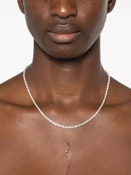 Ожерелье из стерлингового серебра в виде веревки Hatton Labs, серебряный