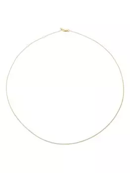 Ожерелье из сверхтонкой цепочки из желтого золота 14 карат Monica Vinader, золотой