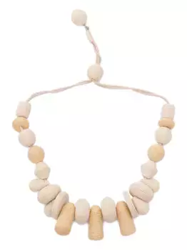 Ожерелье из веревочных бусин Soraia Weekend Max Mara, нейтральный