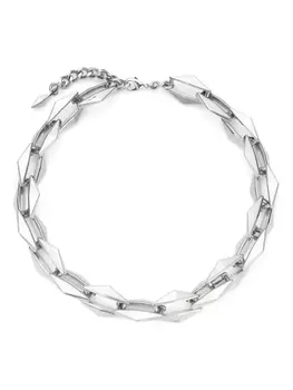 Ожерелье Jimmy Choo Diamond Chain, серебристый